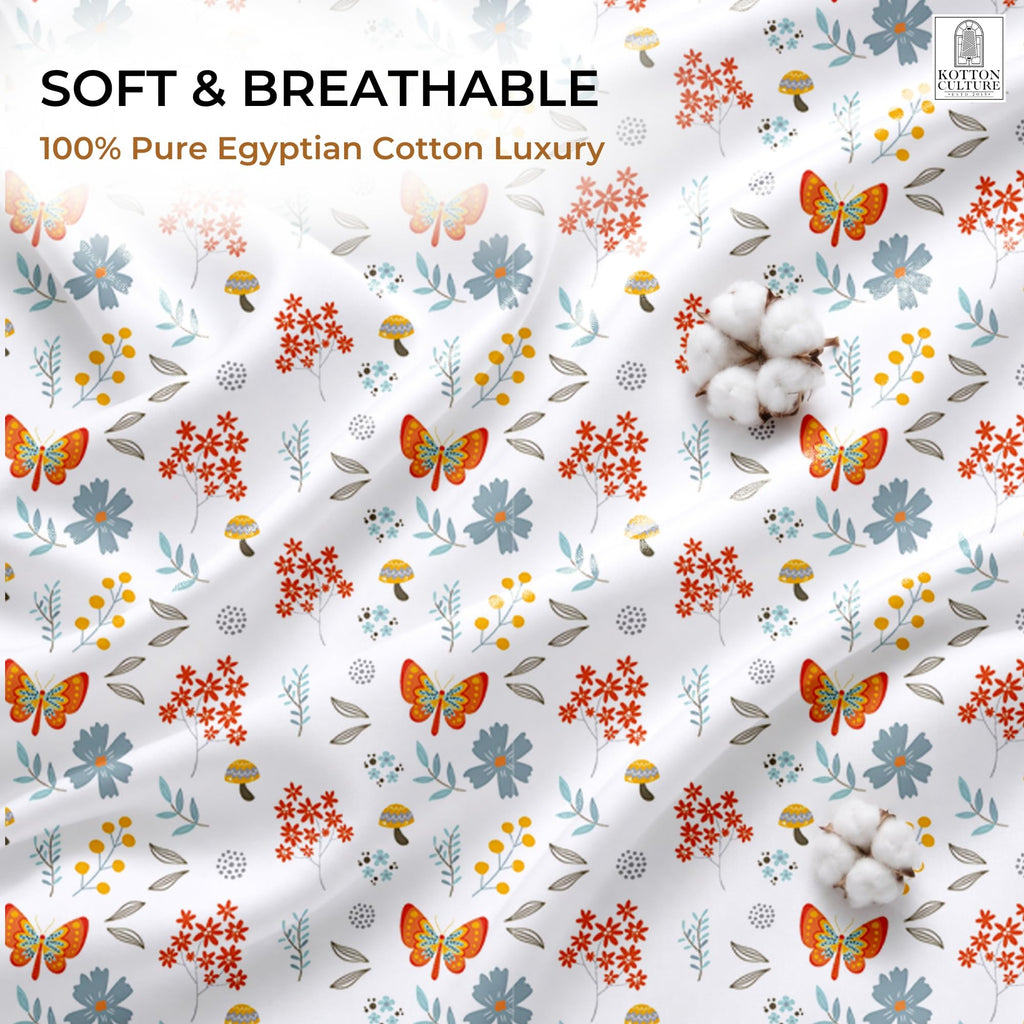Bed Sheets 5 Piece 100% Egyptian Cotton 600 Thread Count Crisp Cooling Cotton Luxury Hotel Sheets Thick with 16" Inch