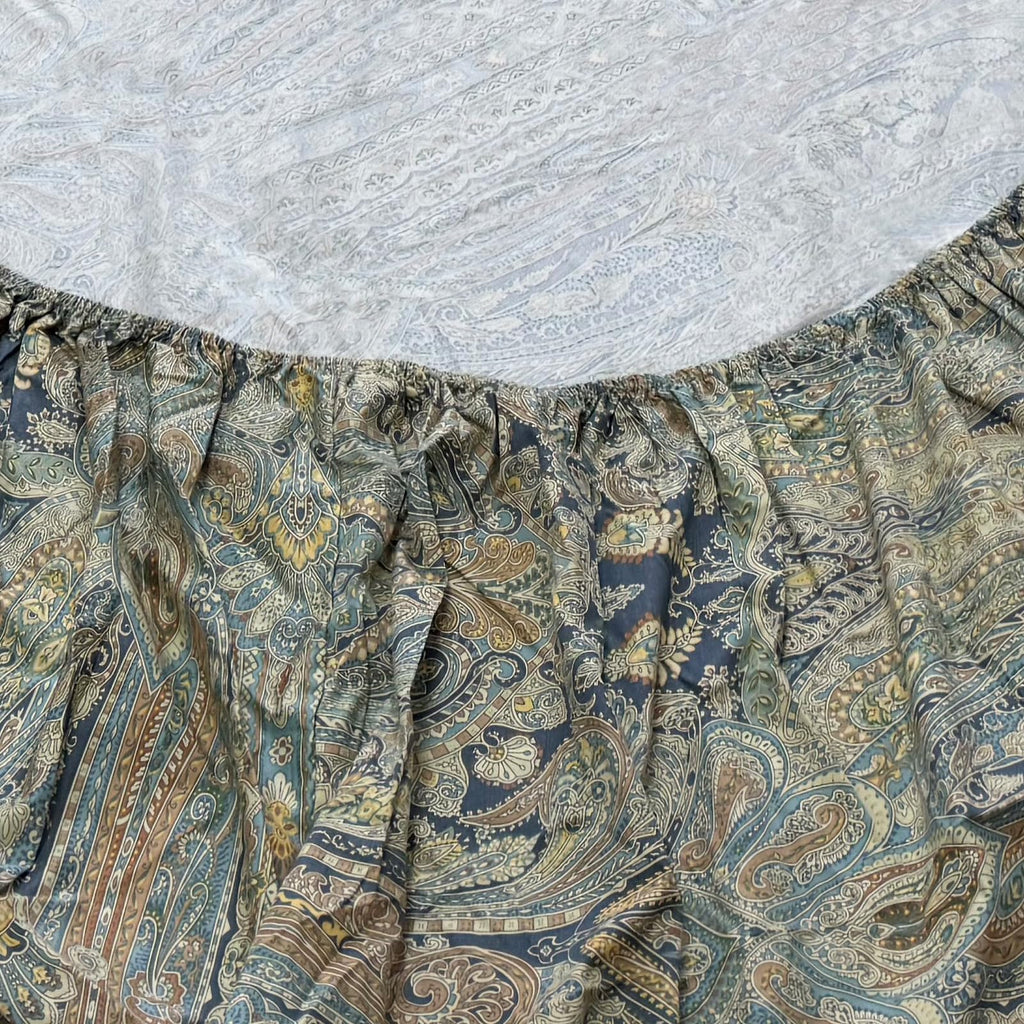 4 Pieces Floral Sheets Bed Sheet Set 800 Thread Count Vintage Bedding Set 100% Egyptian Cotton Fitted Sheet 17.5 Inch