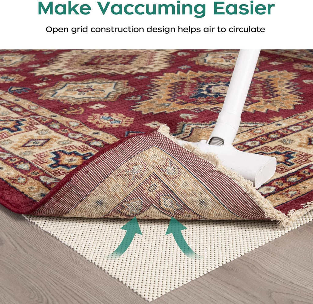 BAGAIL Non-Slip Rug Pad Gripper 5x7 ft for Area Rugs and Hardwood Floors - Set of 35