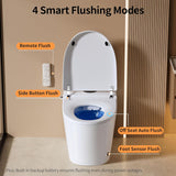 Vipbear Smart Toilet with Bidet Built in, Heated Seat, 4 Cleaning Modes, Child Mode, Warm Dryer & LED Display