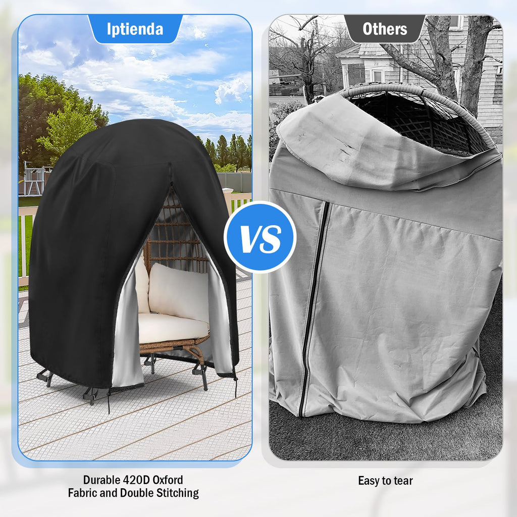 Outdoor Egg Chair Cover, Standing Egg Chair Cover-56x45x78inch