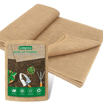 40" x 7 Feet Burlap Fabric Roll, Burlap Fabric by the Yard, Natural Jute Garden Fabric for DIY Crafts, Multipurpose
