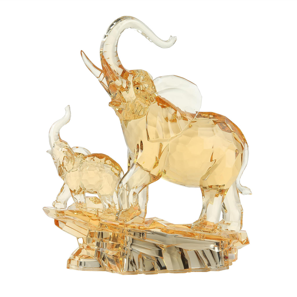 13.8" H Large Acrylic African Elephant Statue Home Decor Gifts