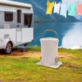 Manual Spin Dryer, Portable 3 Gallon Compact Clothing Dehydrator, Non Electric Foot Mini Laundry Machine with Clear