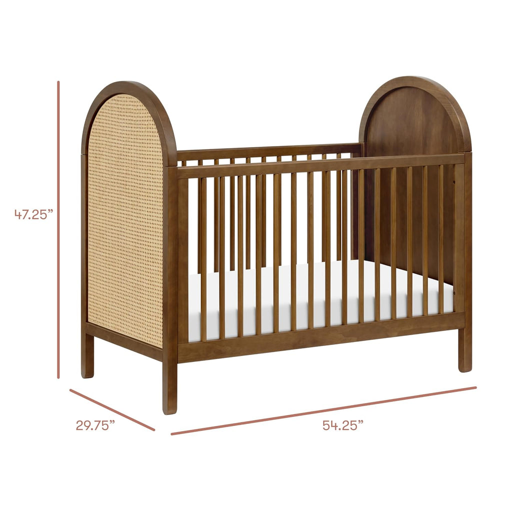 Bondi Cane 3-in-1 Convertible Baby Crib - GREENGUARD Gold Certified Convertible Crib to Toddler Bed & Daybed - Wooden