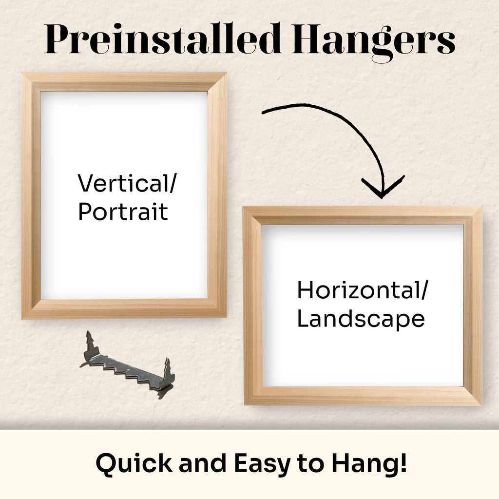 Barnwood Gray A6 Picture Frame .75" Inch Wide - Handmade American Solid Wood Picture Frames with Preinstalled Hangers