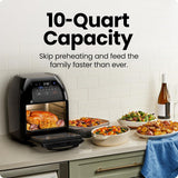 Multifunctional Digital Air Fryer+ Rotisserie, Dehydrator, Convection Oven, 17 Touch Screen Presets Fry, Roast