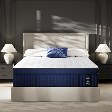 14 Inch Cal King Mattress with Ice Silk Cover, Euro Top Hybrid Gel Memory Foam with 7-Zone Pocketed Coils, Medium