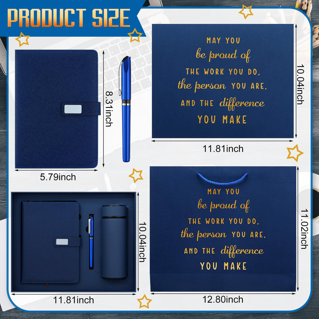 Blue Employees Appreciation Gift Set for Men Women