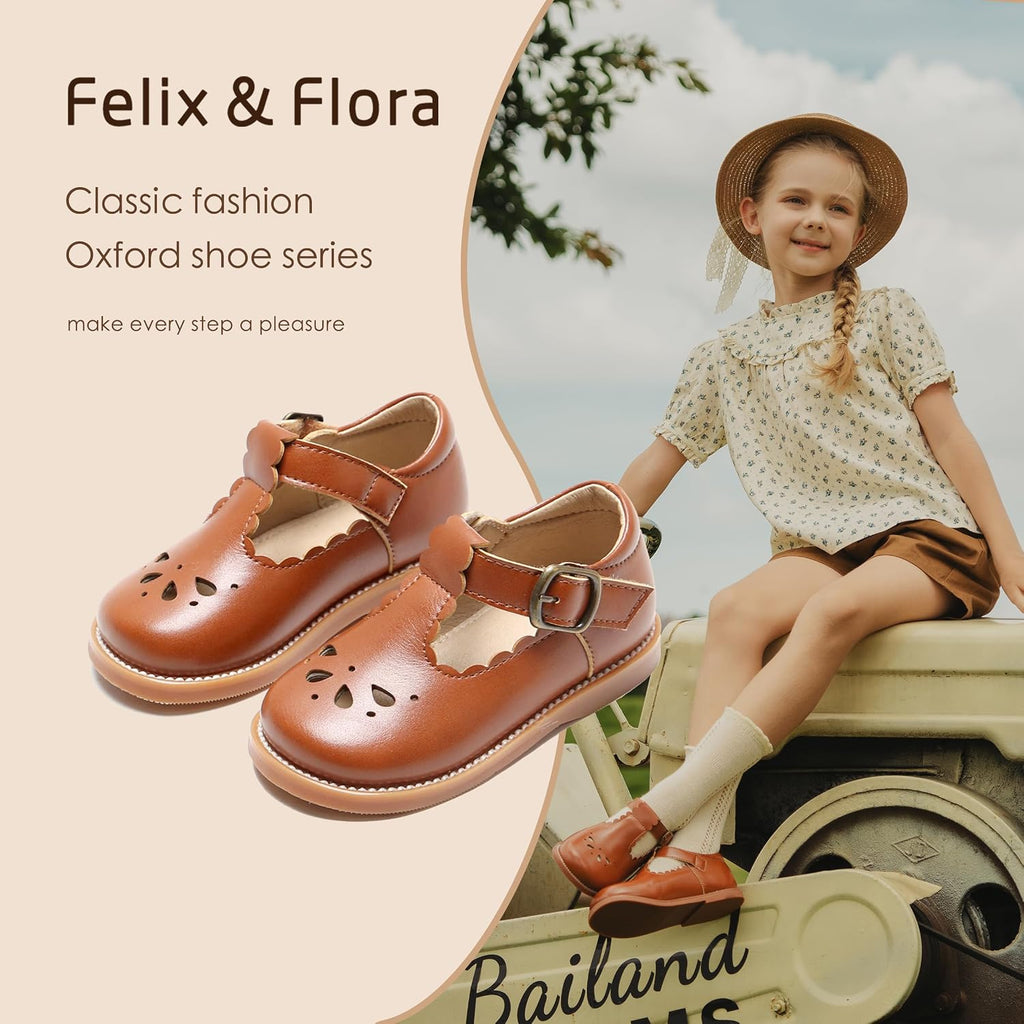 Toddler Little Girl Mary Jane Dress Shoes - Ballet Flats for Girl Party School Shoes