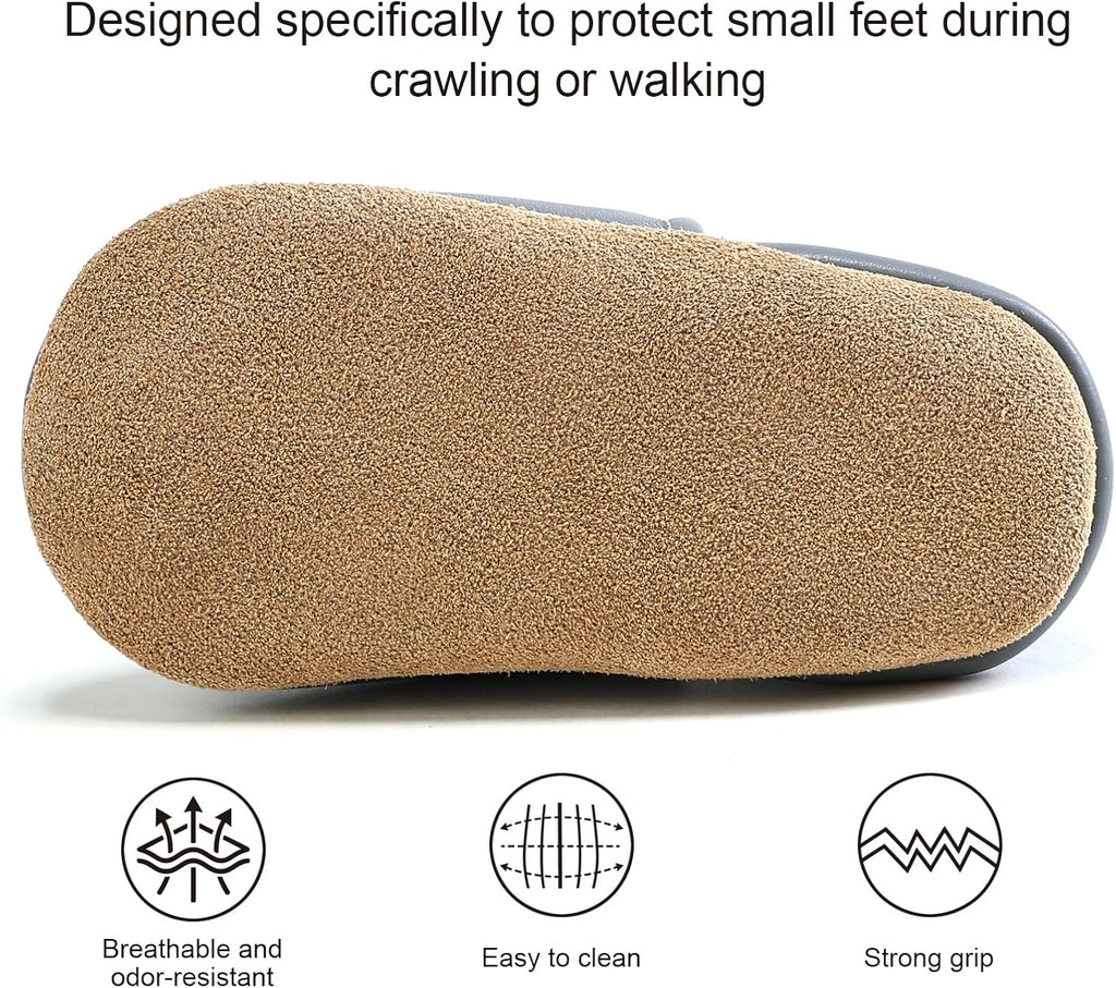 Baby Shoes Genuine Leather Soft Sole Non-Slip Infant Toddler Moccasins