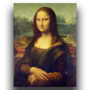 Da Vinci Canvas Wall Art - Mona Lisa Poster - Reproductions Of The World'S Most Famous Oil Painting Series - Cool