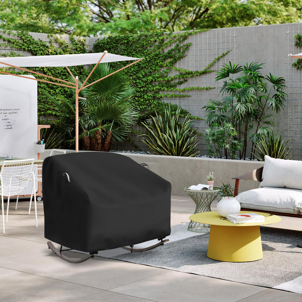 Outdoor Papasan Rocking Chair Cover, Patio Furniture Covers Waterproof adapter for Egg Rocking Chairs and Rattan