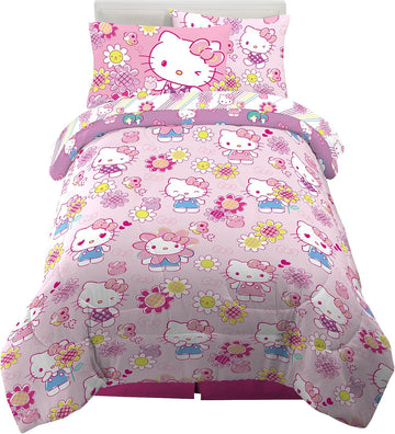 Kids Bedding Super Soft Comforter and Sheet Set with Sham, 5 Piece Twin