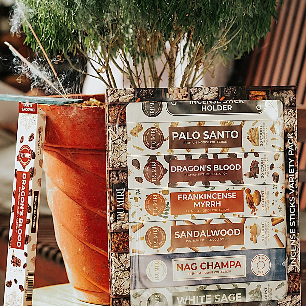 Classic Incense Sticks - Total 120 Insence-Sticks (20 Insense x 6 Inscents) - Inciensos Aromaticos Para La Casa - Set of 120