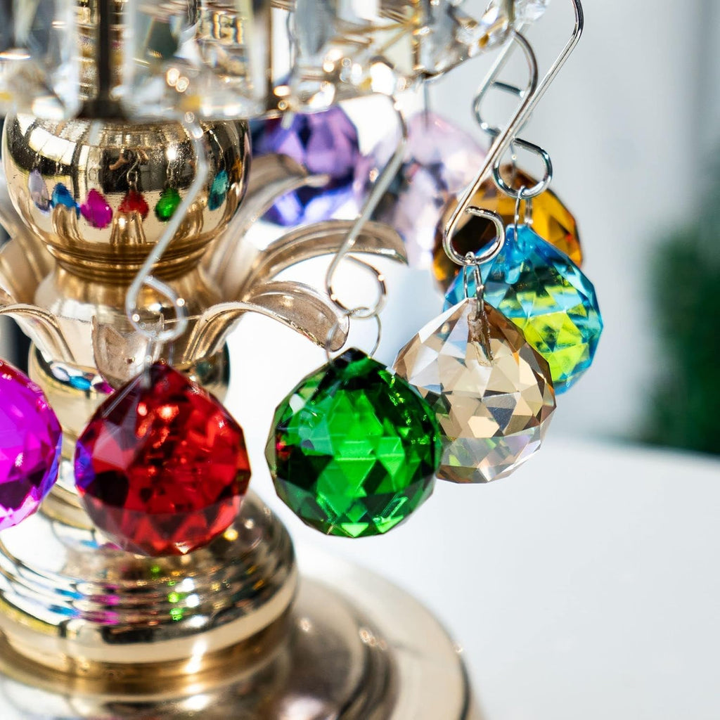 15pcs Crystal Ball Prism Suncatchers 30mm Rainbow Maker Hanging Crystals - Multi-Color,Prisms