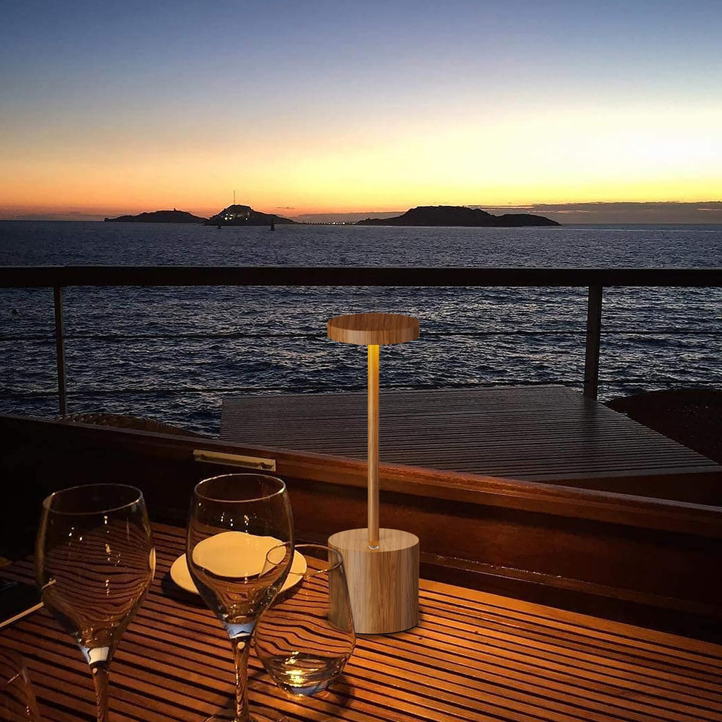 Cordless Table Lamp Rechargeable,Battery Powered LED Outdoor Table Light