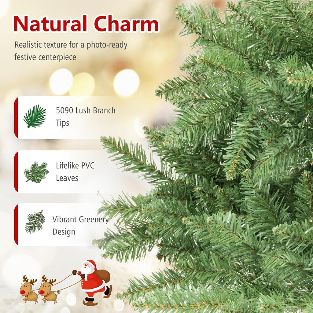 Artificial Christmas Tree with 5090 Lush PVC Branch Tips