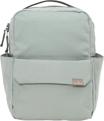 Mini Roo Diaper Bag Backpack, Sage Green Baby Bag - 6 Pocket Daily Carry