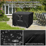 Fire Pit Cover Square Heavy Duty Fabric 100% Waterproof, Fits Outdoor for 29”,30 inch,31 inch,32 inch Fire Pit/Table Cover,Gas Fire Pit Cover (32”L x - Image 5