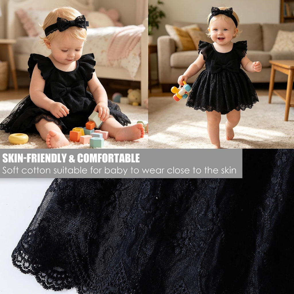 Baby Girl Romper Ribbed Tutu Photography Dress