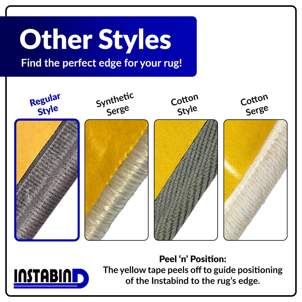 DIY Carpet Binding Tape - Regular Style Edge Trim - Beige, 54 LFT