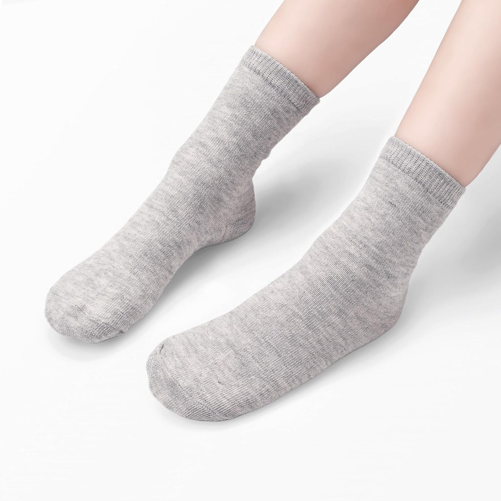 15 Pairs Kids Socks Toddler Crew School Athletic Socks