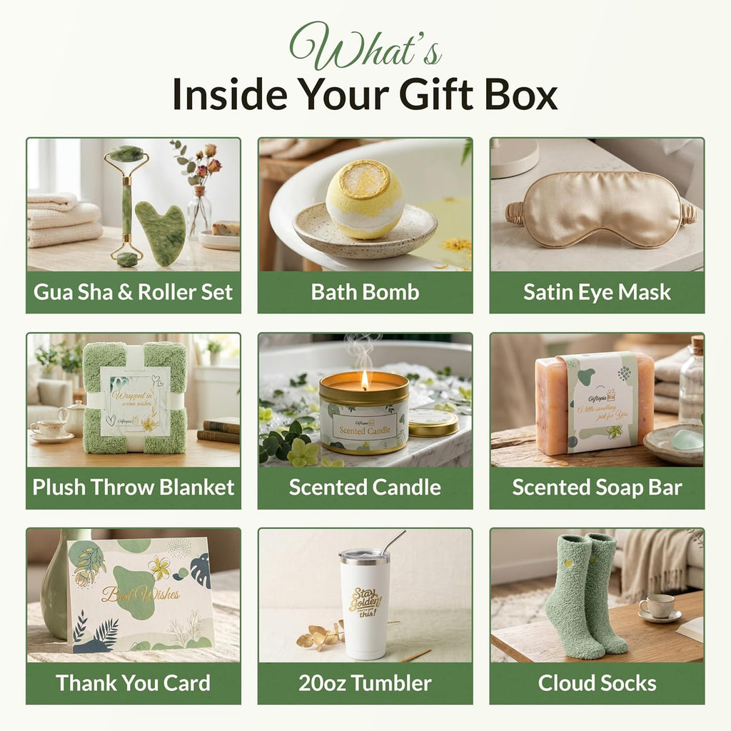 Gift Set Women, Get Well Gifts Women, Gift Basket Womens, Care Package Womens, Self Care Gifts Woman, Birthday Gift