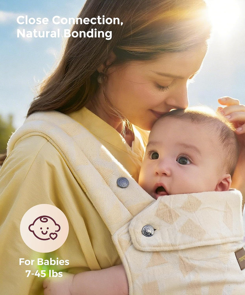 PureHug Baby Carrier - Ergonomic, Cozy and Lightweight for 7-45 lbs