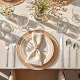 40 Pieces Hammered Silverware Set for 8, 18/10 Stainless Steel Heavy Duty Flatware Set, Tableware Cutlery Utensil Sets