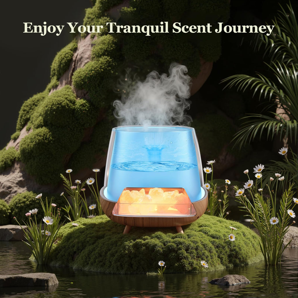 Essential Oil Diffuser : 4-in-1 Himalayan Salt Lamp