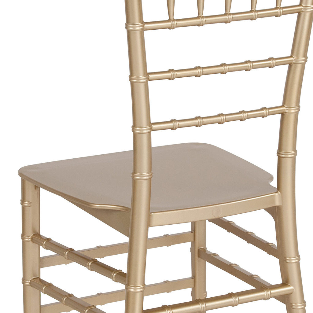 Series Gold Resin Stacking Chiavari Chair