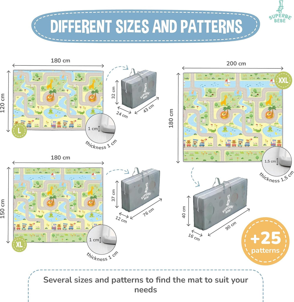 Foldable Baby & Kids Play Mat, XPE Foam, 59 x 71 x 0.4