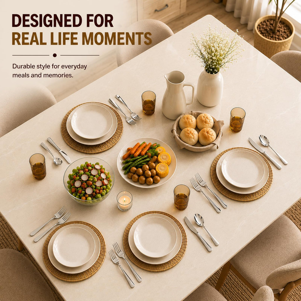 20-Pc Silverware Set for 4, Heavy Duty Stainless Steel Flatware Set
