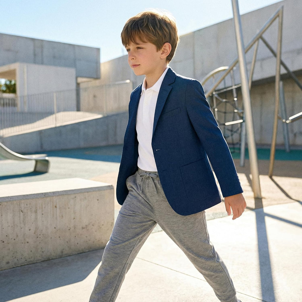 Boys Lightweight Blazer Summer Casual Sport Coat Wedding Suit Jacket