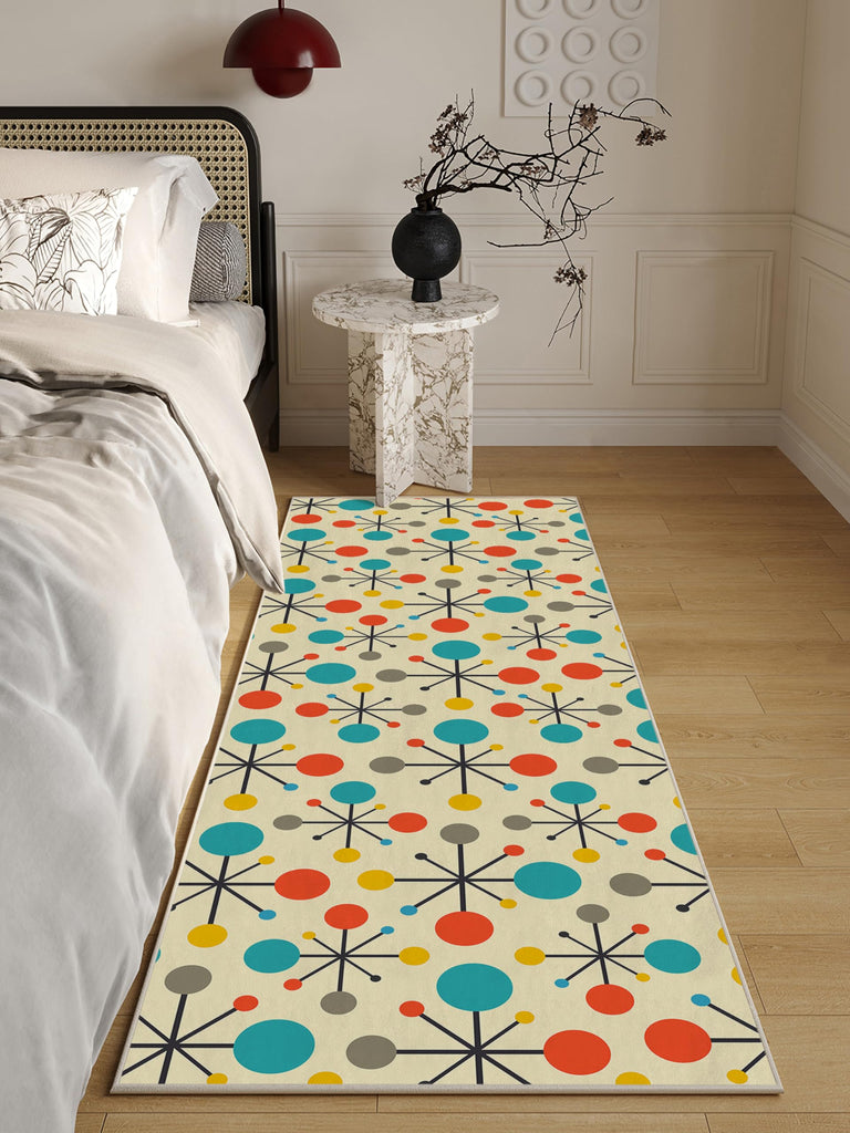 Retro Mid Century Modern Kitchen Runner Rugs s
