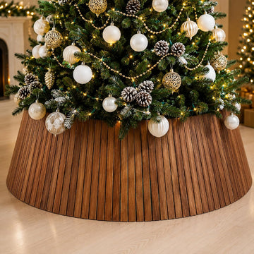 24 Inches Christmas Wood Tree Collar