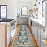 2' x 10' Boho Hallway Runner Rug, Non Slip Washable Vintage Farmhouse Accent Area Rug Carpet for Kit