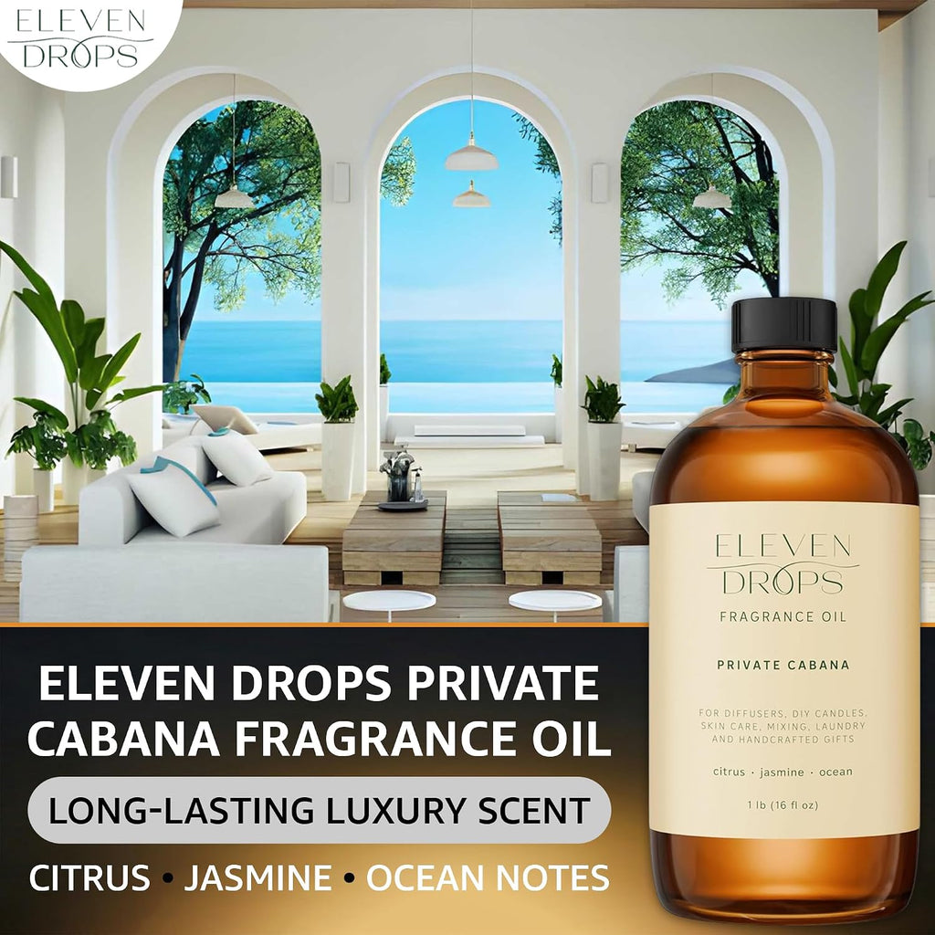 Private Cabana Diffuser Oil, Citrus & Ocean Notes, 16 oz - Set of 16