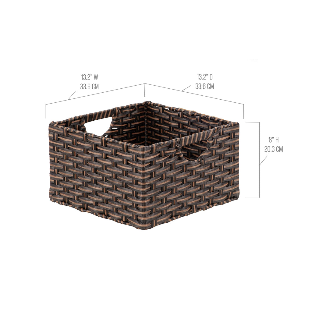 Premium Handwoven Portable Laundry Bin Basket with Carrying Handles, Household Storage for Clothes, Linens, Sheets