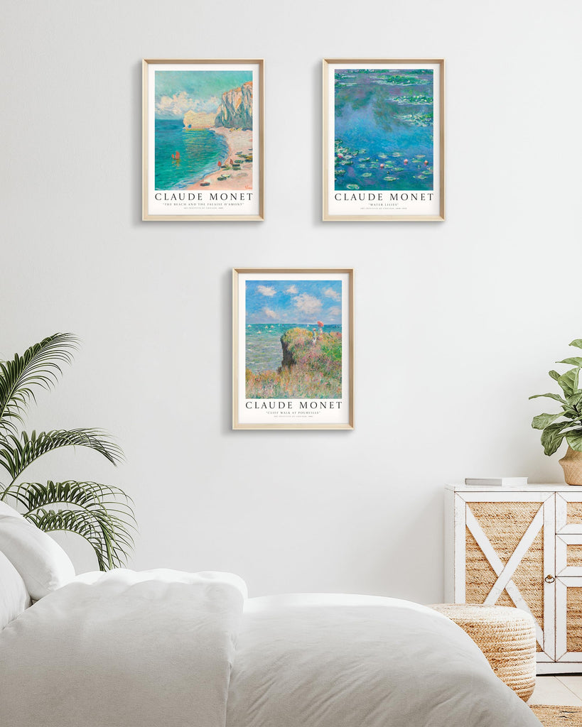 Framed Wall Art, Claude Monet Impressionism Canvas Prints Set
