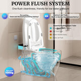 Smart Toilet with Elongated Heated Seat, Auto Flush, Manual Soft-Close Seat & Lid, Night Light