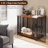 31.5 Inch Dog Crate Furniture, Modern Side End Table Style Dog Cage, Heavy Duty Dog Kennel for Medium Dogs up to 45 lb