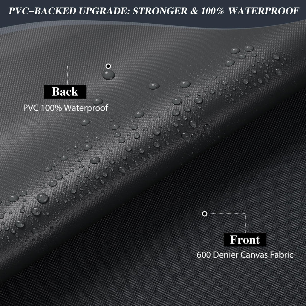 100% Waterproof Fabric Marine Canvas Cut by Yard 58"W 600D Dark Gray