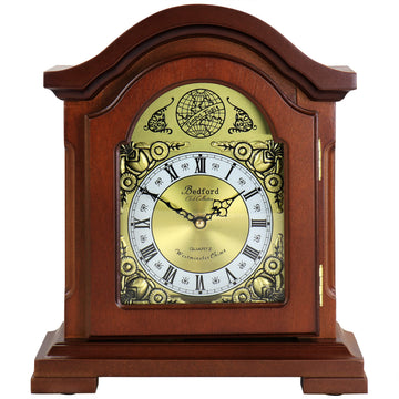 Redwood Mantel Clock with Chimes