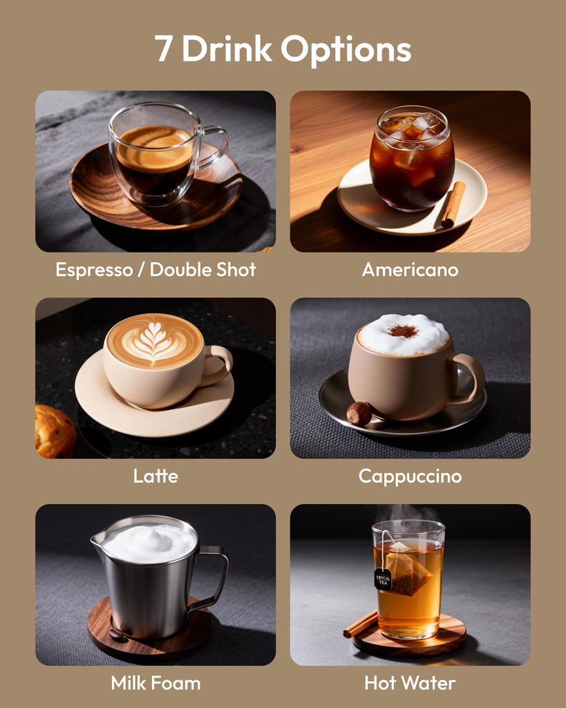 Automatic Espresso Machine with Built-in Grinder and Milk Frother