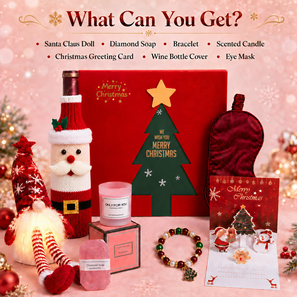 Christmas Gift Box Set for Women, Luxury Self‐Care Holiday Xmas Present