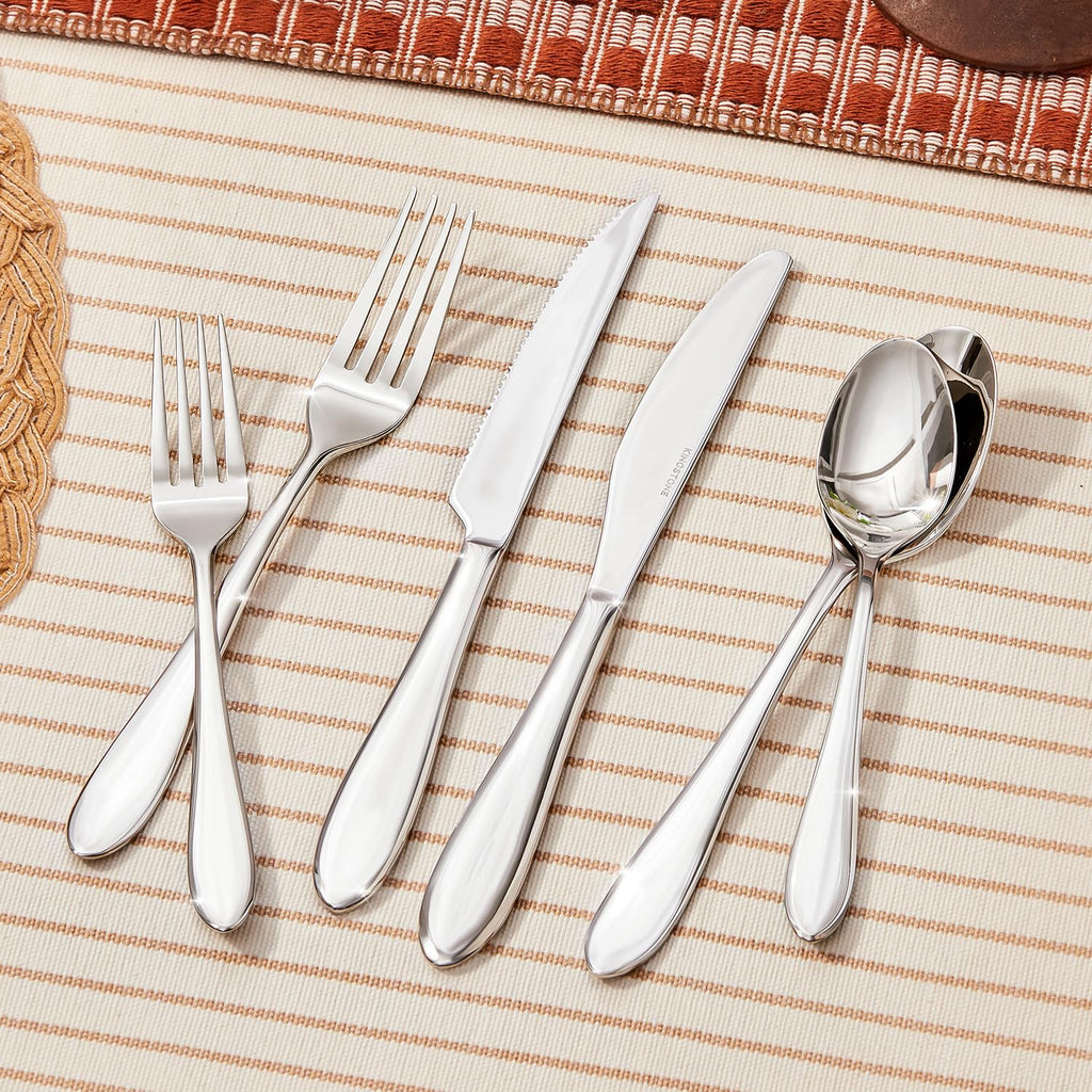 36-Piece Silverware Set for 6, 18/10 Stainless Steel