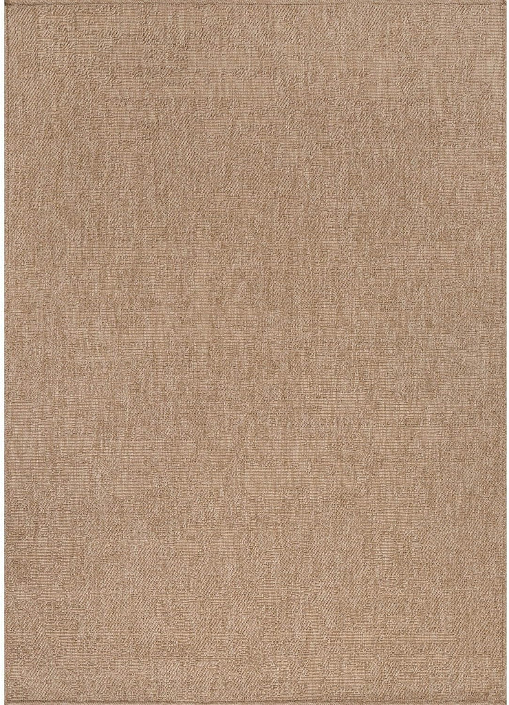 Easy Jute Rug 8x10, Indoor Outdoor Natural Color Fiber Area Rugs Patio and Kitchen Rug, Solid Boho Woven Design