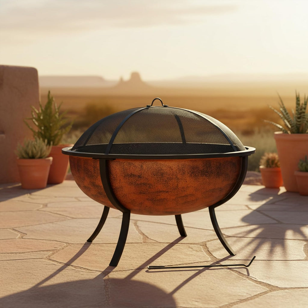 32-Inch Outdoor Wood-Burning Fire Pit